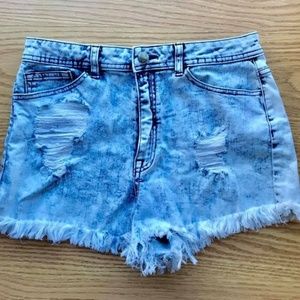 High Waisted Jean Shorts